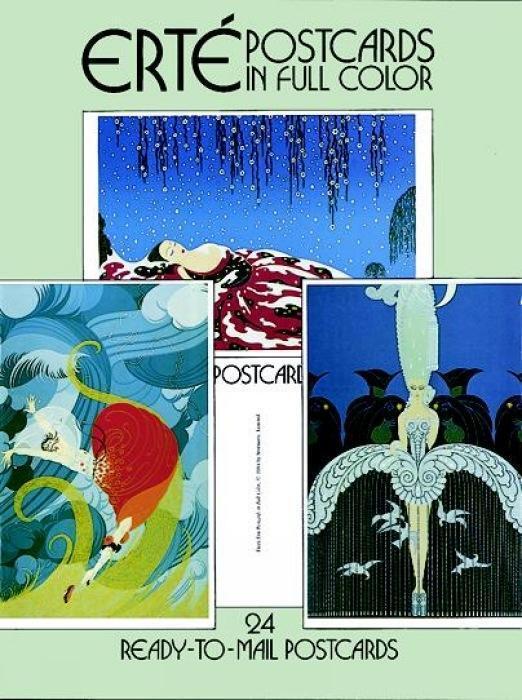 Cover: 9780486247304 | ERTE POSTCARDS IN FULL COLOR | 24 Ready-to-Mail Postcards | Erte