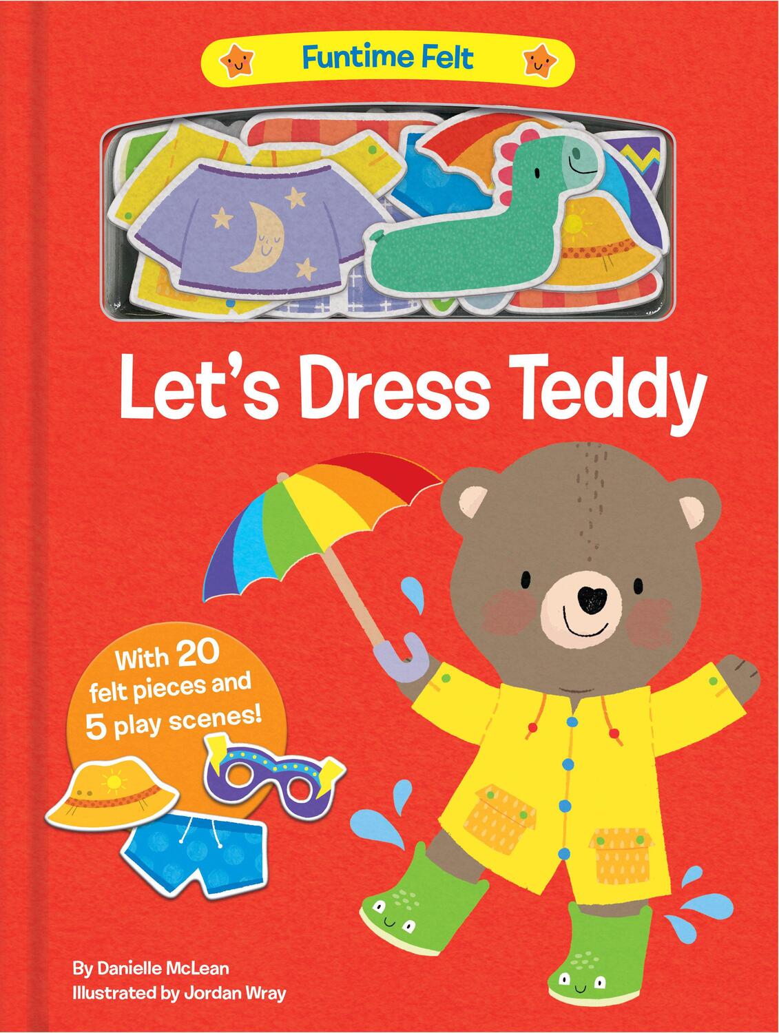 Cover: 9780593310168 | Let's Dress Teddy | With 20 colorful felt play pieces | McLean | Buch