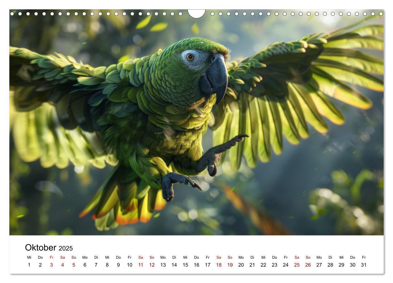 Bild: 9783383795084 | Papageien - Farbenfrohe Paradiesvögel (Wandkalender 2025 DIN A3...