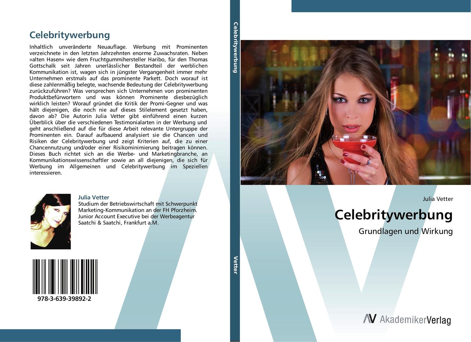 Cover: 9783639398922 | Celebritywerbung | Grundlagen und Wirkung | Julia Vetter | Taschenbuch