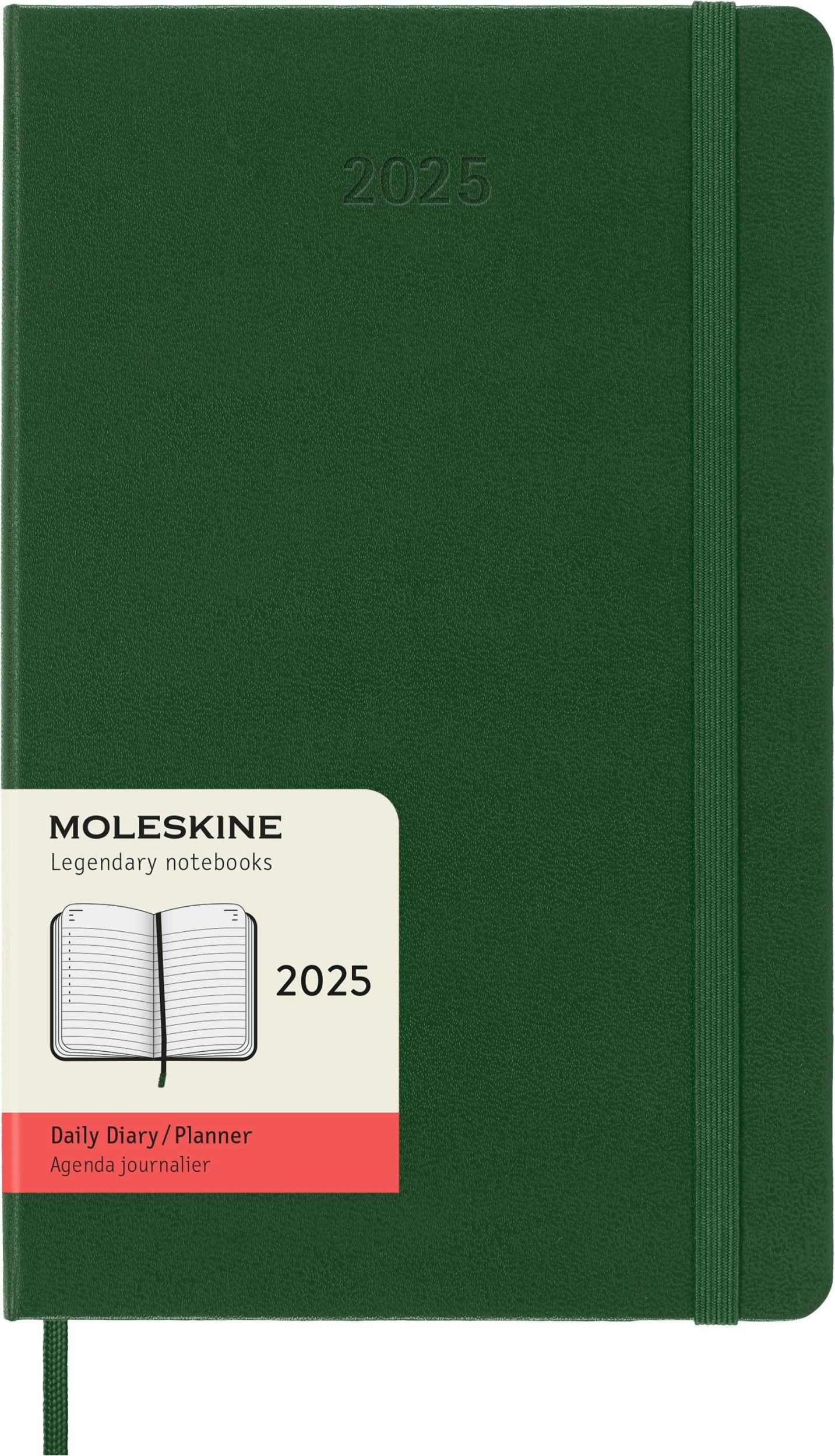 Cover: 8056999270766 | Moleskine 12 Monate Tageskalender 2025, Large/A5, 1 Tag = 1 Seite,...