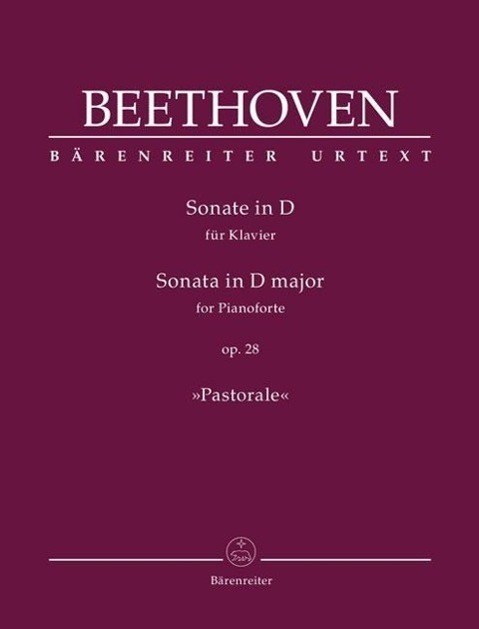 Cover: 9790006561872 | Sonate für Klavier D-Dur op. 28 'Pastorale' | Bärenreiter Urtext | XVI