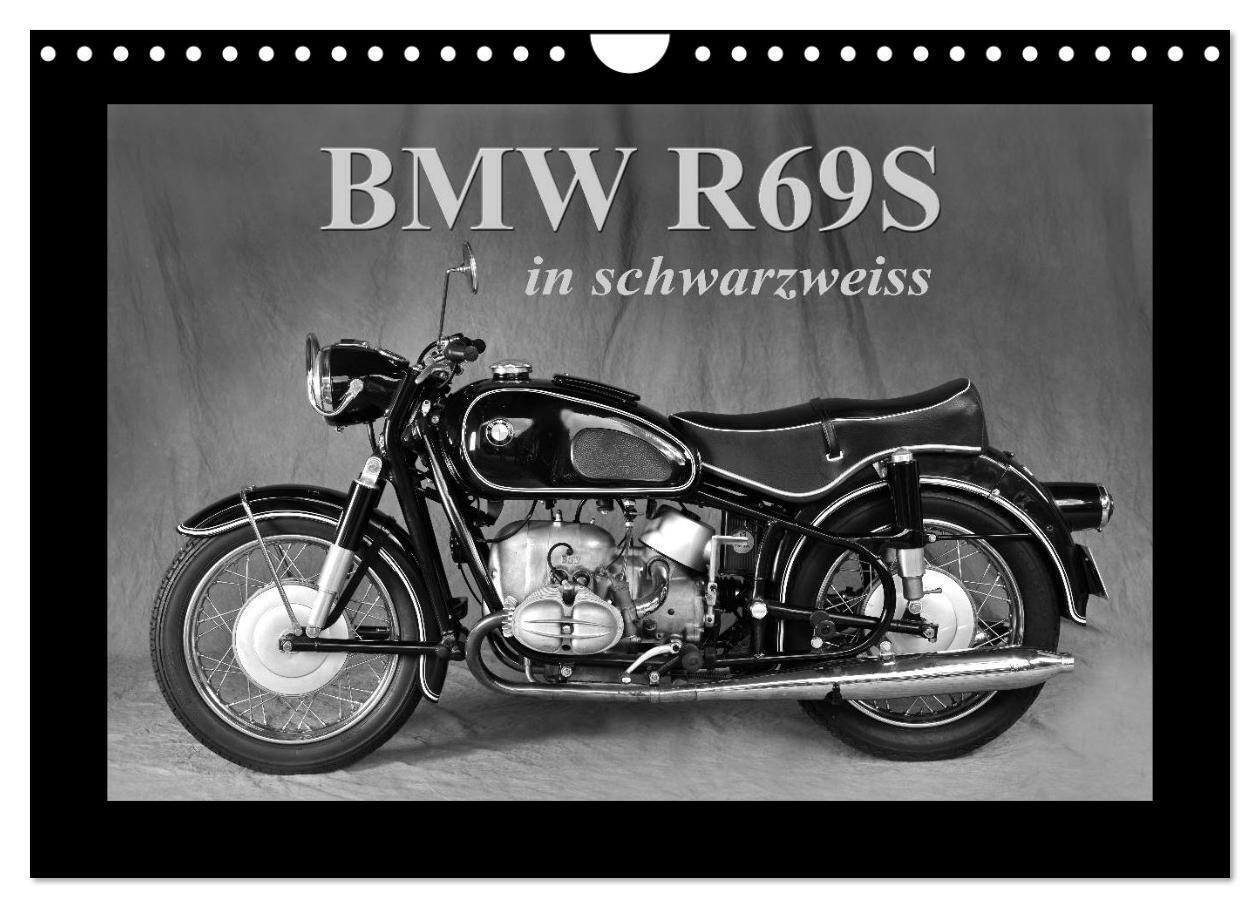 Cover: 9783383355639 | BMW R69S in schwarzweiss (Wandkalender 2024 DIN A4 quer), CALVENDO...