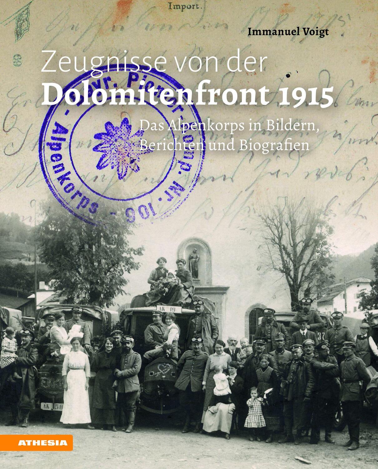 Cover: 9788868394677 | Zeugnisse von der Dolomitenfront 1915 | Immanuel Voigt | Taschenbuch