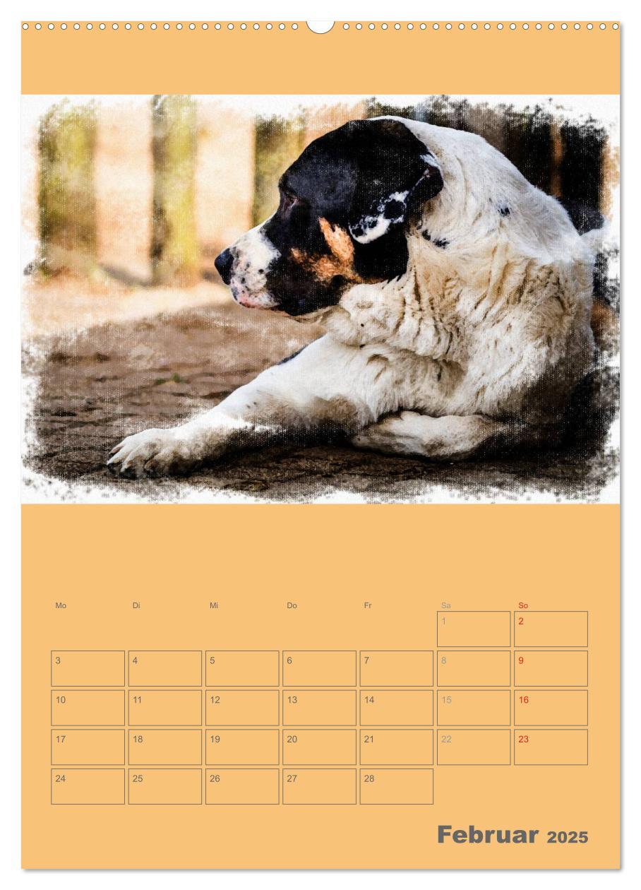 Bild: 9783457055656 | Hunde in Aquarell - Jahresplaner (Wandkalender 2025 DIN A2 hoch),...