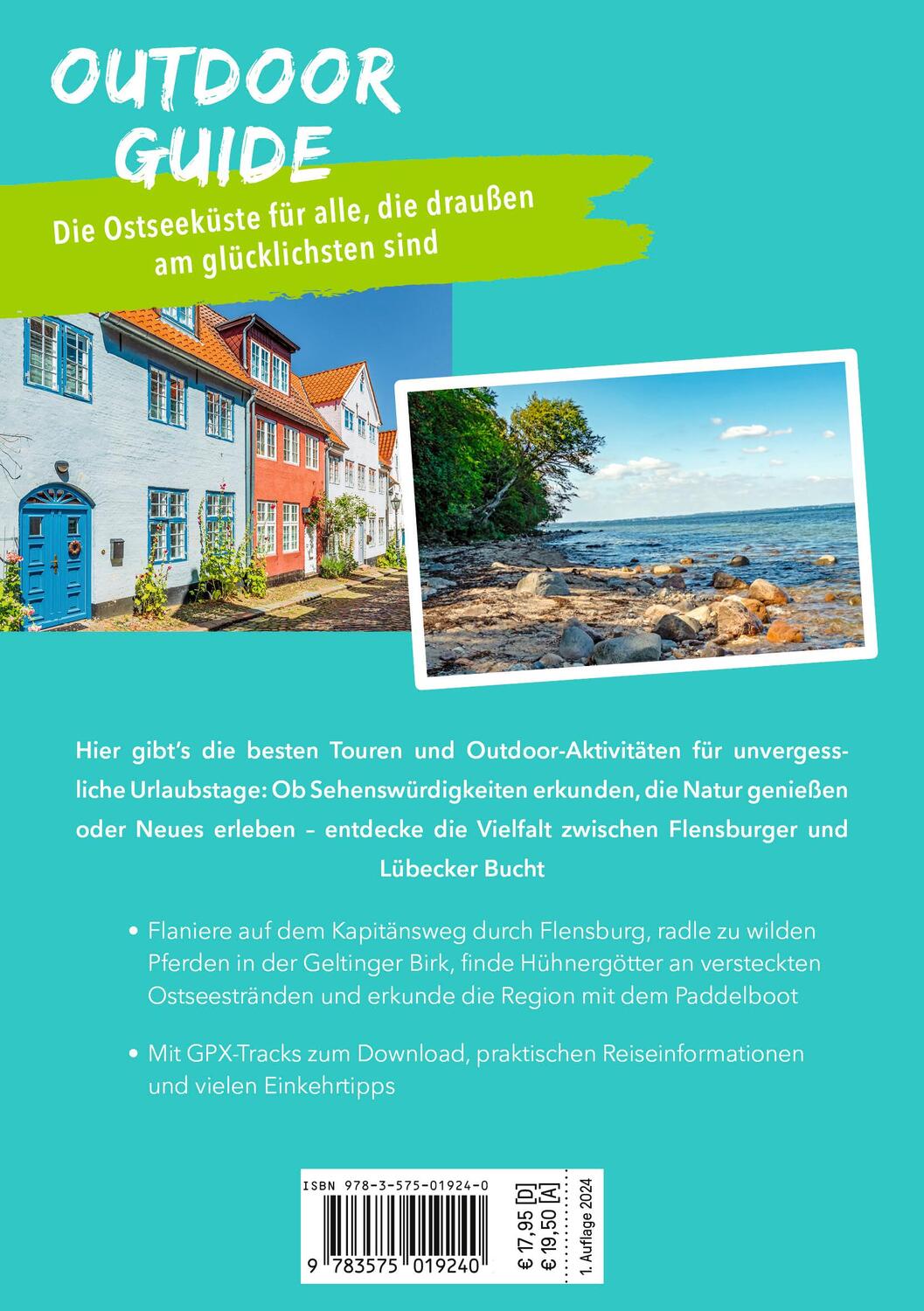 Rückseite: 9783575019240 | MARCO POLO OUTDOOR GUIDE Reiseführer Ostseeküste Schleswig-Holstein