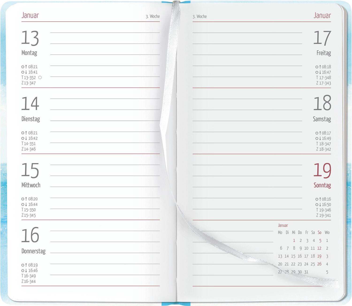 Bild: 4251732343743 | Slimtimer Style Waves 2025 - Taschen-Kalender 9x15,6 cm - Weekly -...