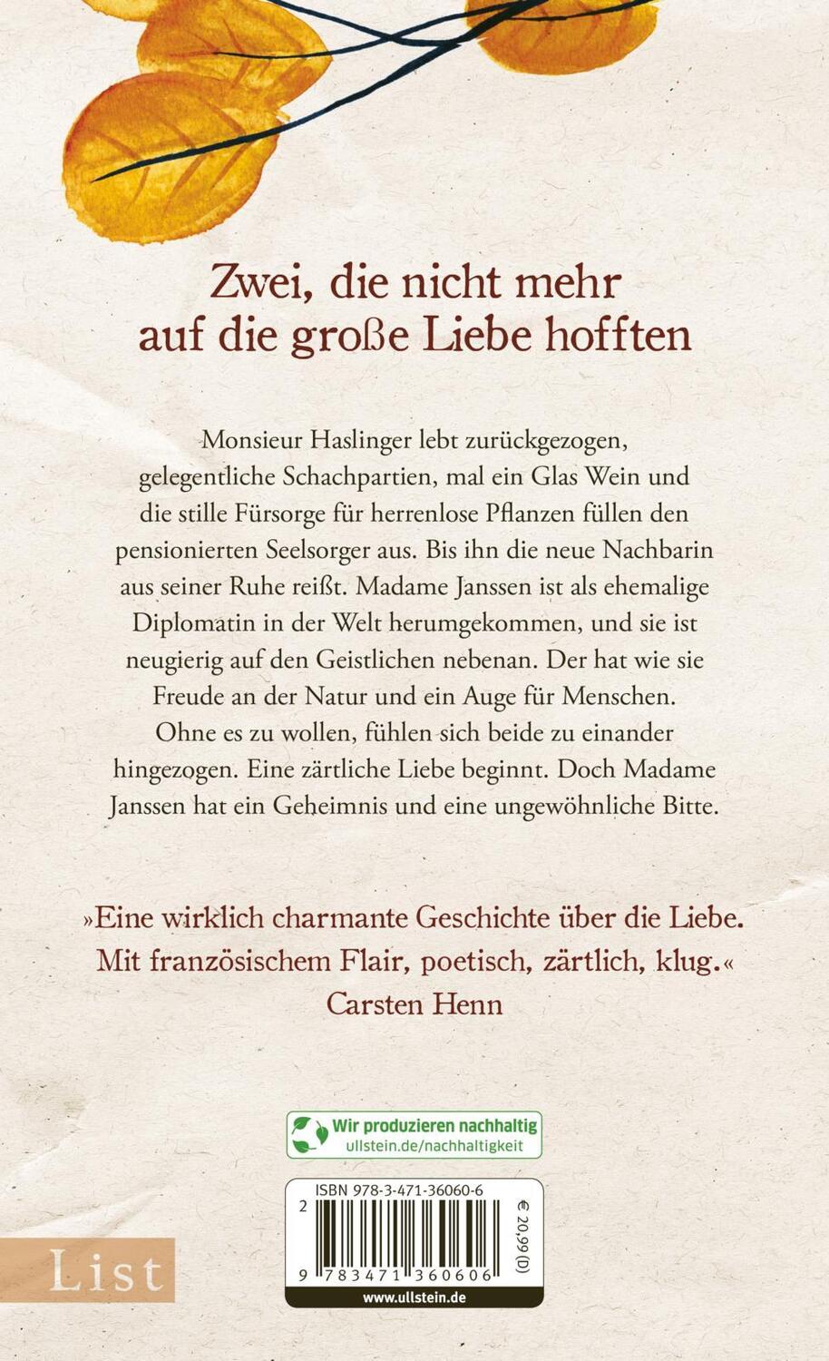Rückseite: 9783471360606 | Der Liebende | Martin Ehrenhauser | Buch | Deutsch | 2023