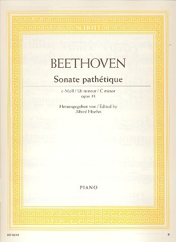 Cover: 9790001085281 | Sonate pathétique c-Moll | Ludwig van Beethoven | Buch | 20 S. | 1983
