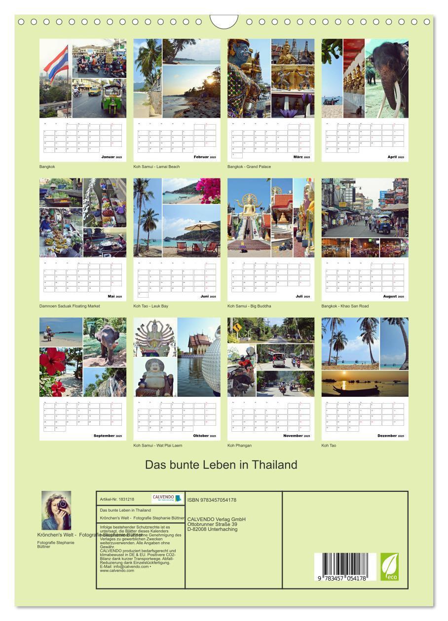 Bild: 9783457054178 | Das bunte Leben in Thailand (Wandkalender 2025 DIN A3 hoch),...