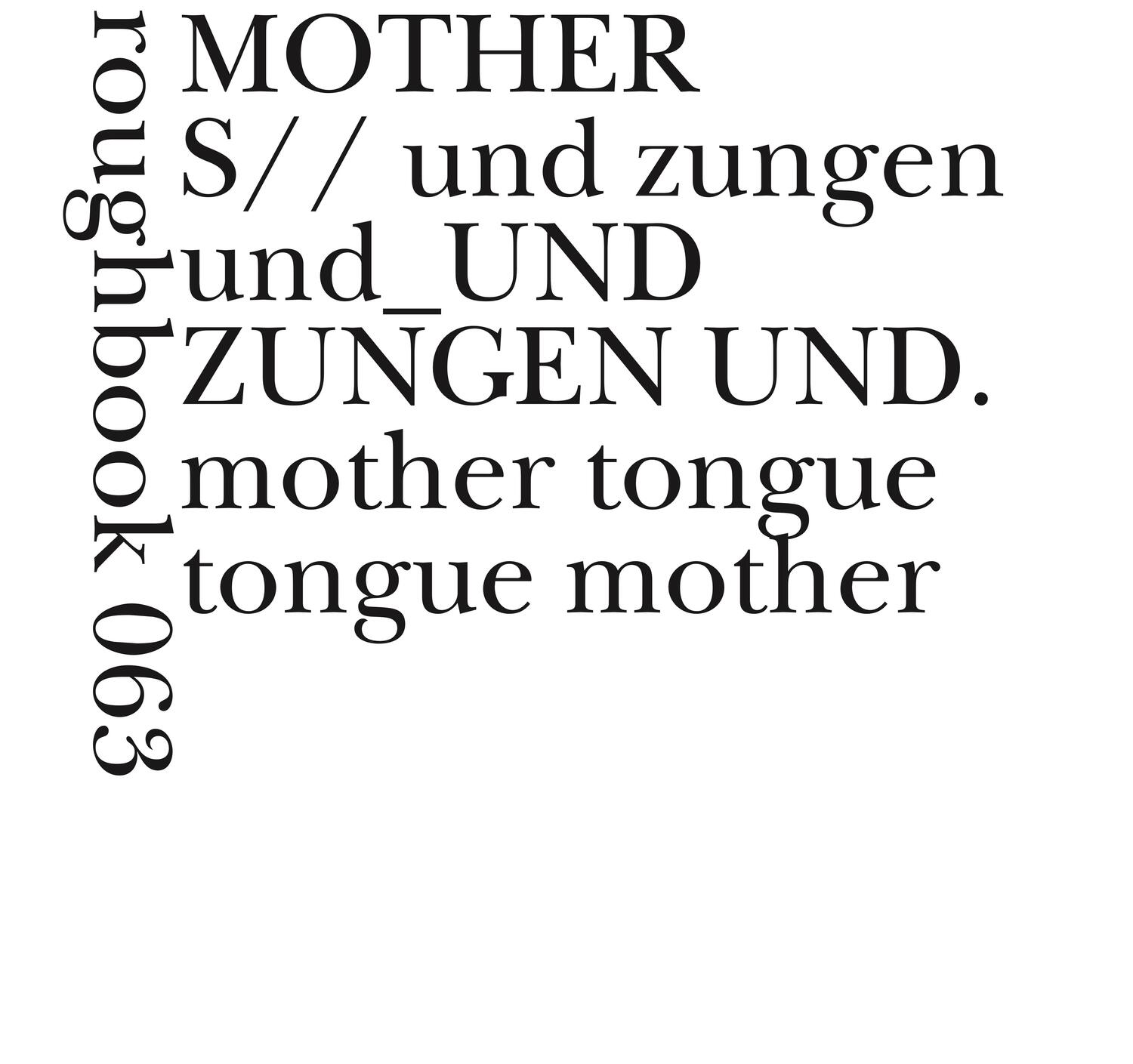 Cover: 9783906050959 | Mother_s | Hannah K Bründl | Taschenbuch | roughbooks | 84 S. | 2023
