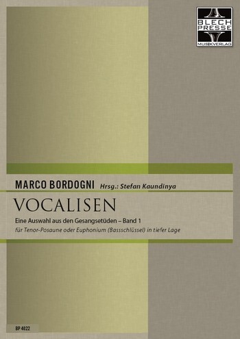 Cover: 9790700328221 | Vocalisen in tiefer Lage Band 1 (Auswahl) für Tenorposaune oder...