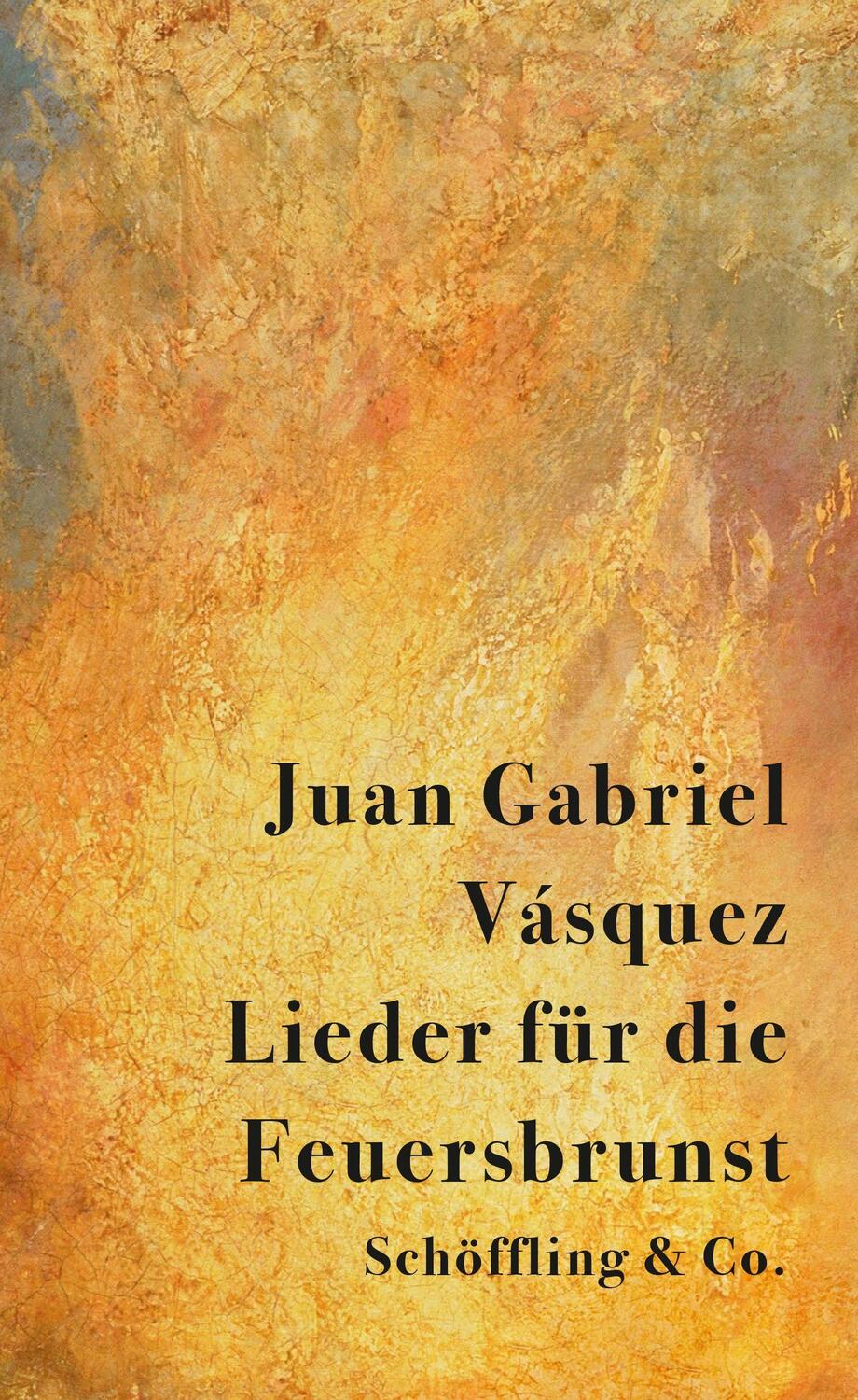 Cover: 9783895610189 | Lieder für die Feuersbrunst | Erzählungen | Juan Gabriel Vásquez