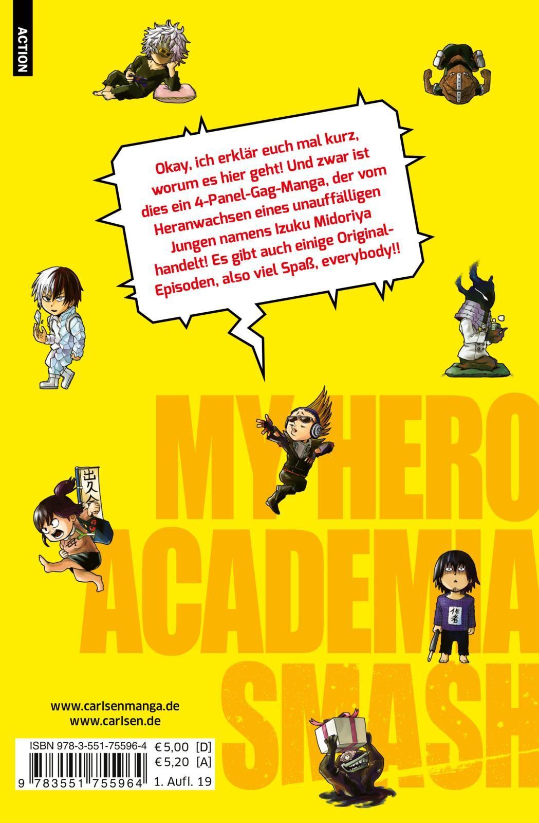 Rückseite: 9783551755964 | My Hero Academia Smash 1 | Kohei Horikoshi (u. a.) | Taschenbuch