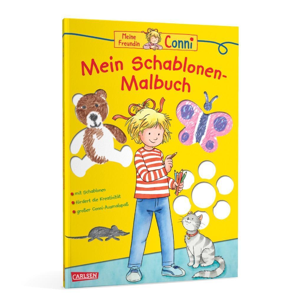 Bild: 9783551187796 | Conni Gelbe Reihe: Mein Schablonen-Malbuch | Hanna Sörensen | Buch