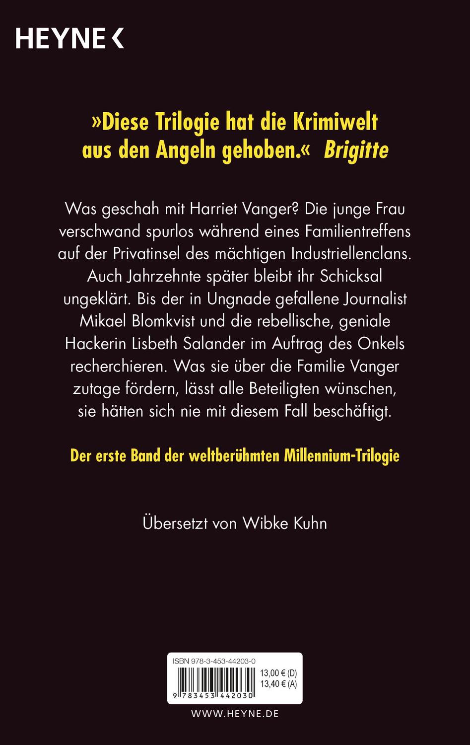 Bild: 9783453442030 | Verblendung | Die Millennium-Trilogie 1 - Roman | Stieg Larsson | Buch