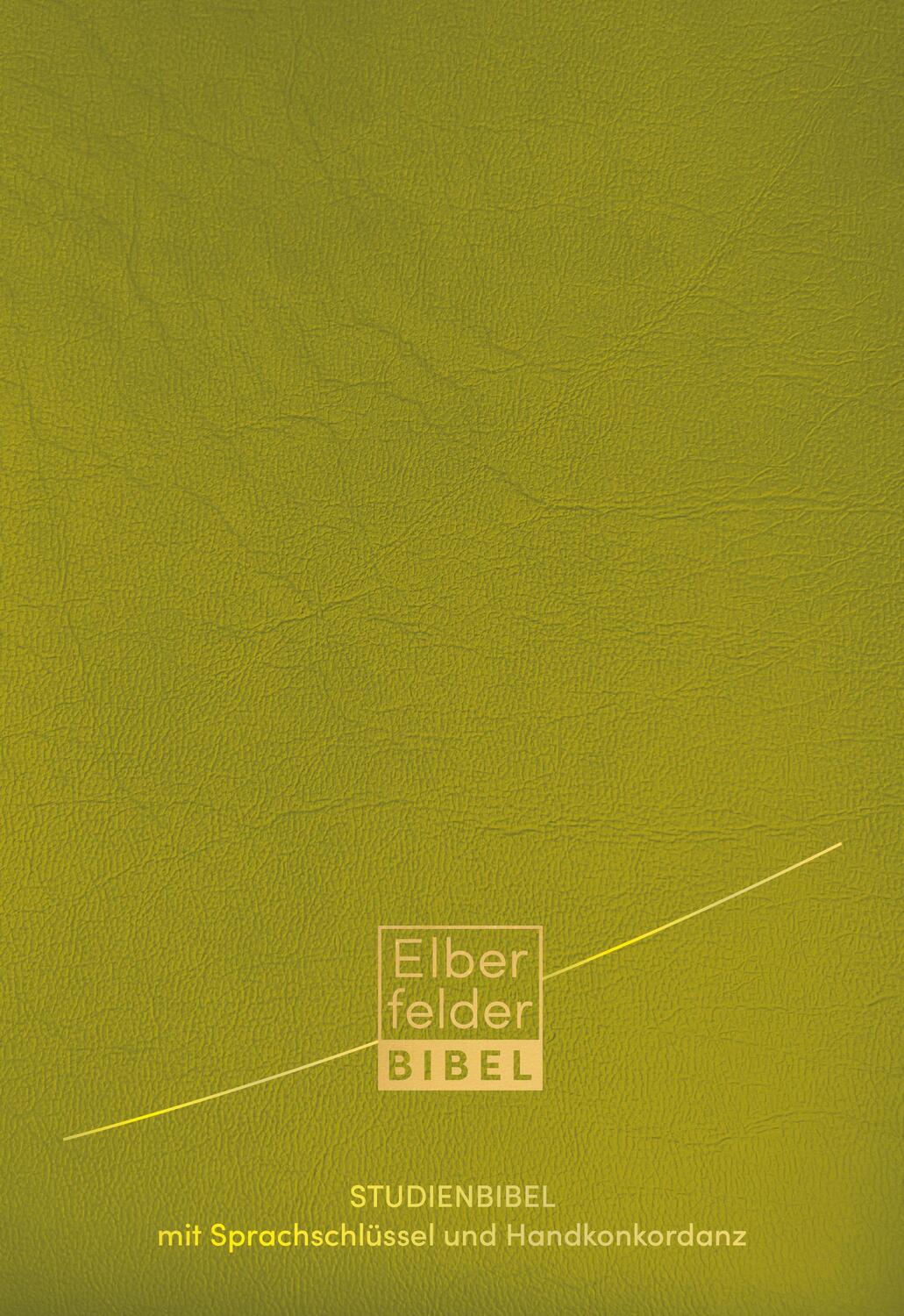 Cover: 9783417020250 | Elberfelder Studienbibel, Kunstleder, mit Sprachschlüssel und...