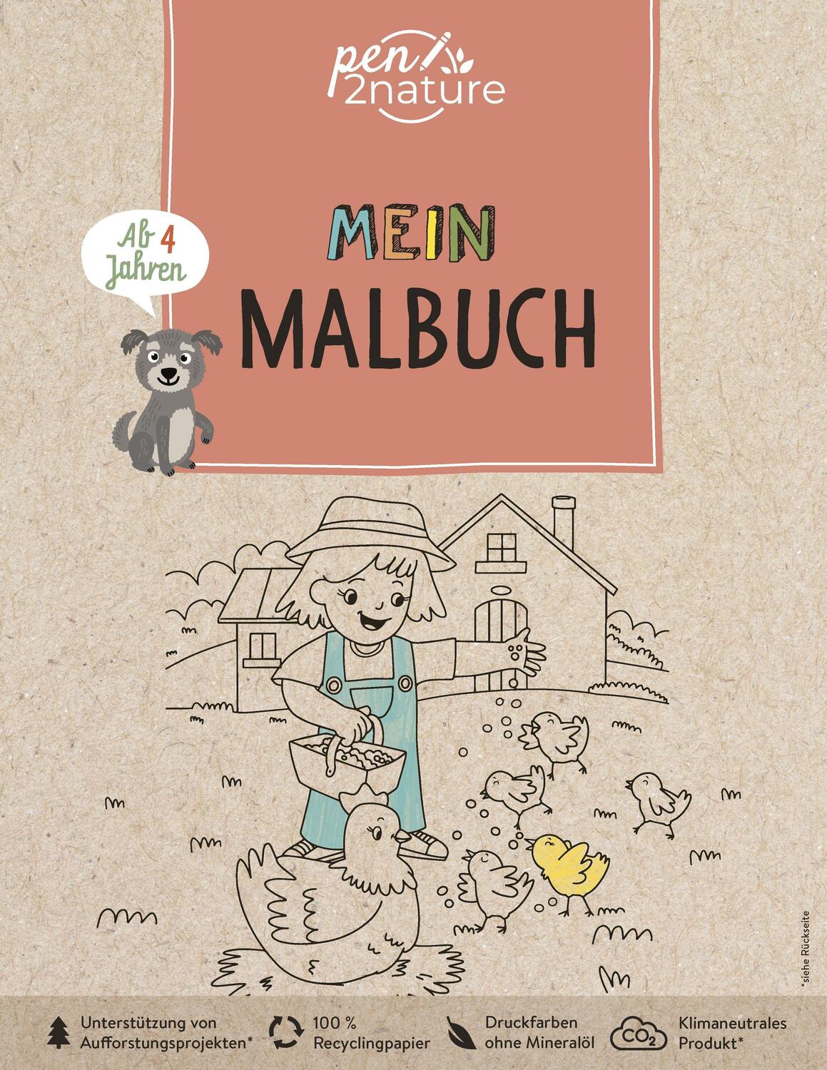 Cover: 9783987640087 | Mein Malbuch Bauernhof. Umweltfreundliches Malen für Kinder ab 4...