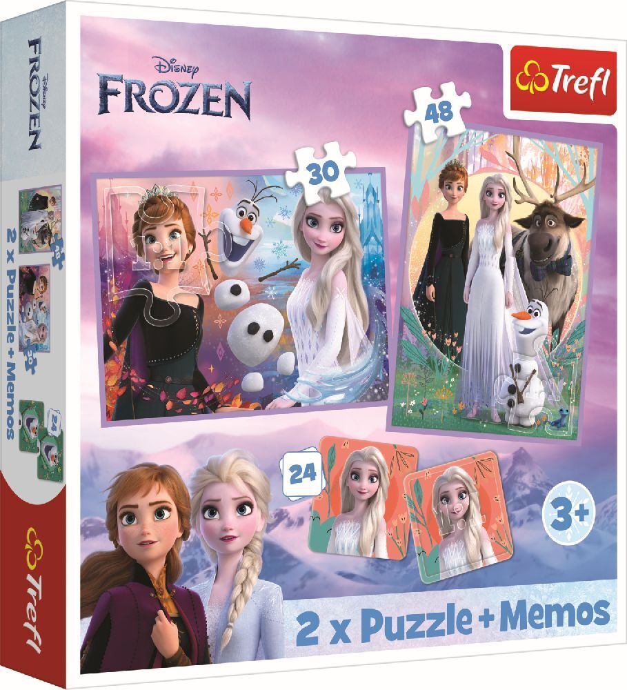 Cover: 5900511933352 | 2 in 1 Puzzles + Memo Disney Frozen 2 | Spiel | In Pappschachtel