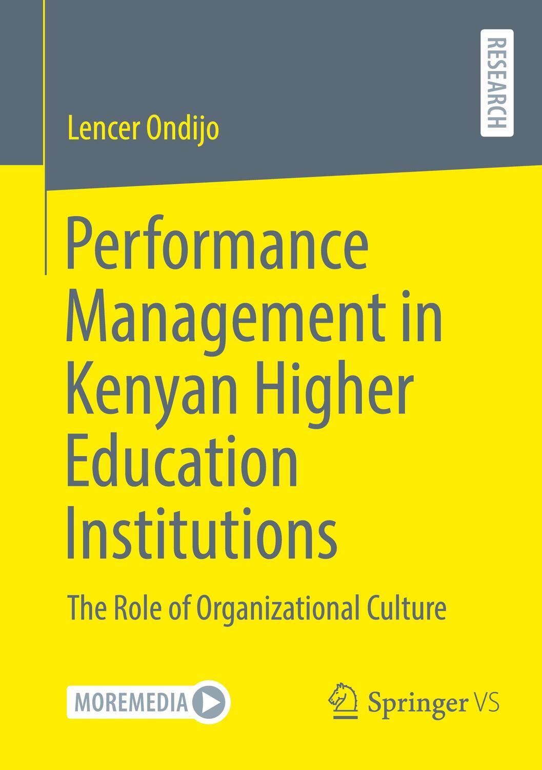 Cover: 9783658427054 | Performance Management in Kenyan Higher Education Institutions | Buch