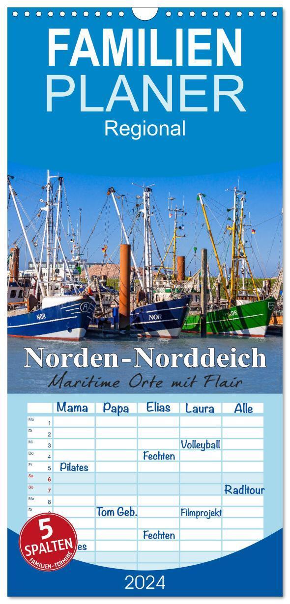 Cover: 9783675830349 | Familienplaner 2024 - Norden-Norddeich. Maritime Orte mit Flair mit...