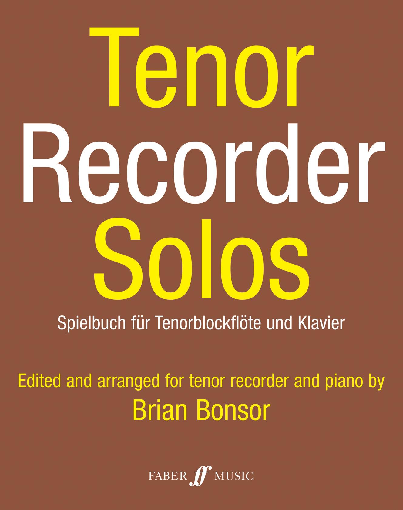 Cover: 9780571508402 | Tenor Recorder Solos | Score and Part | Brian Bonsor | Broschüre