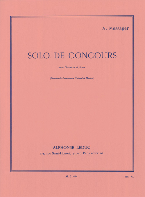 Cover: 9790046214745 | Solo De Concours | Alphonse Leduc | EAN 9790046214745