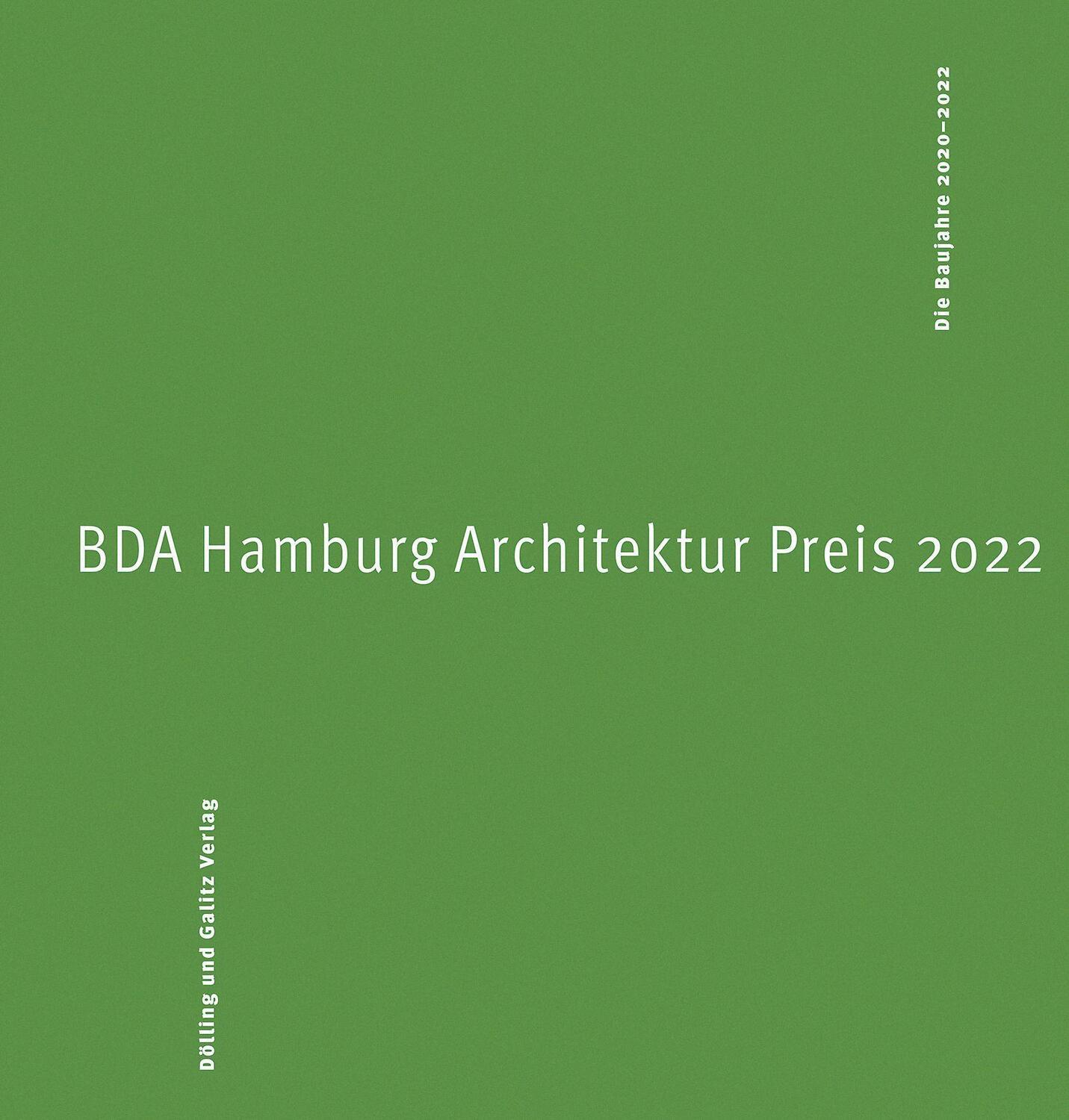 Cover: 9783862181568 | BDA Hamburg Architektur Preis 2022 | Die Baujahre 2020-2022 | Buch