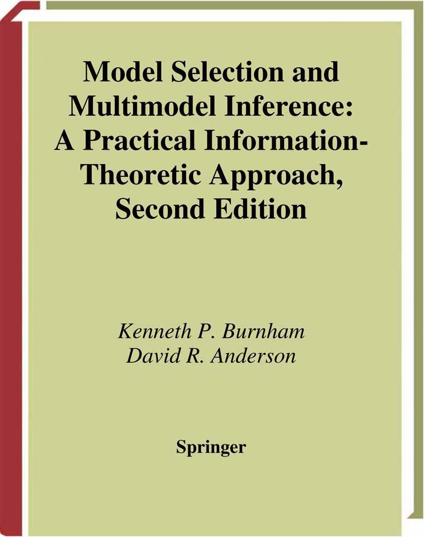 Cover: 9781441929730 | Model Selection and Multimodel Inference | David R. Anderson (u. a.)