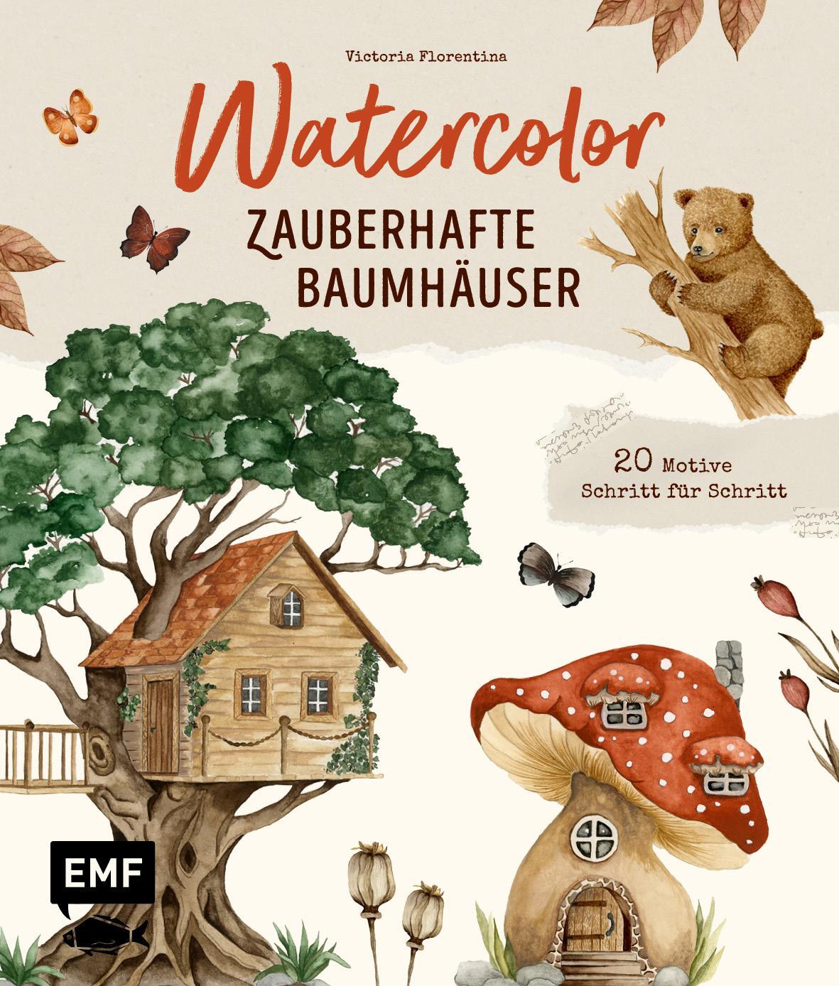 Cover: 9783745924145 | Watercolor - Zauberhafte Baumhäuser malen | Wißmann | Buch | 128 S.