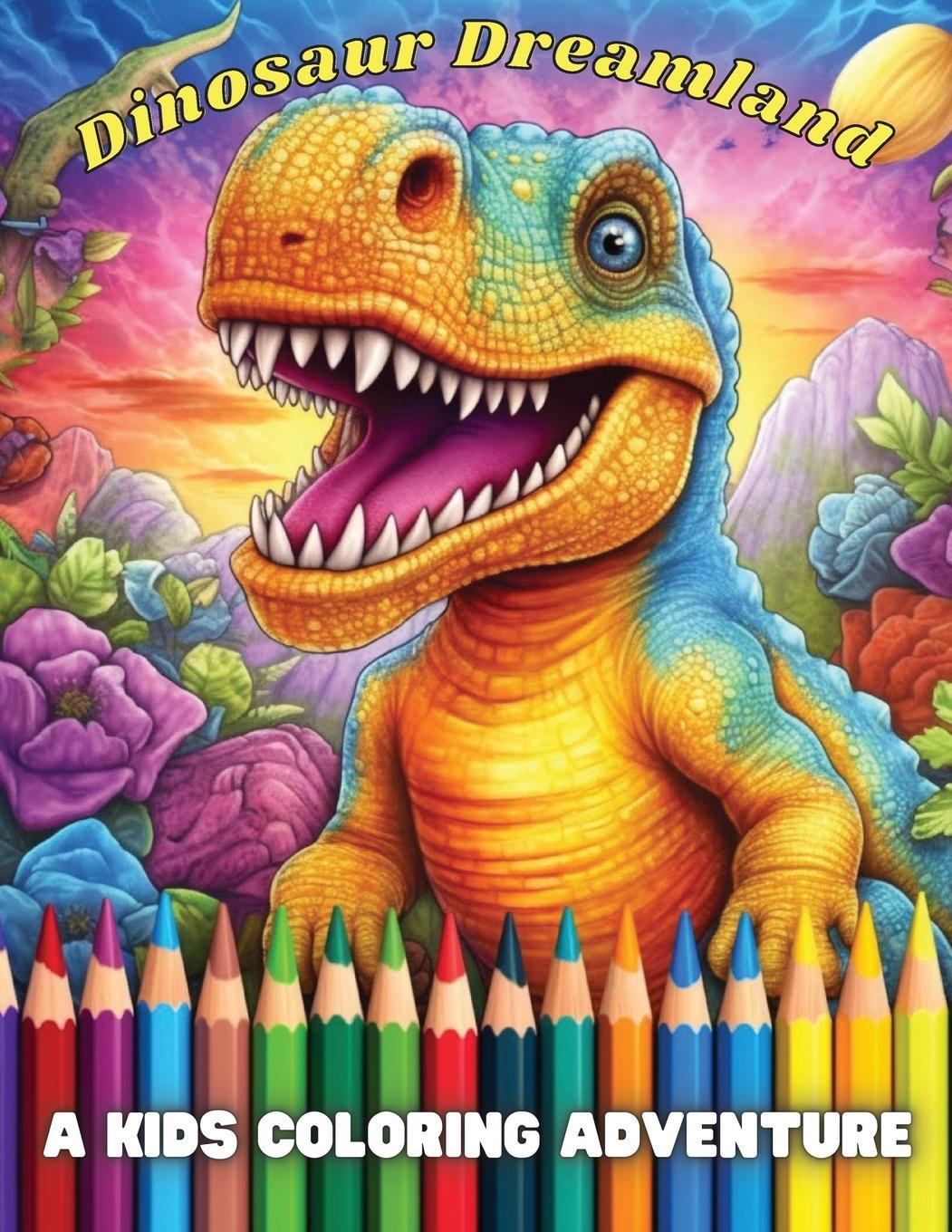 Cover: 9781088169483 | Dinosaur Dreamland | A Kids Coloring Adventure | Coco Bean | Buch