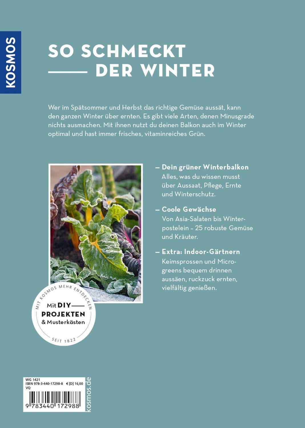 Bild: 9783440172988 | Coole Ernte | Balkongärtnern im Winter: Wintergemüse aus Topf & Kübel
