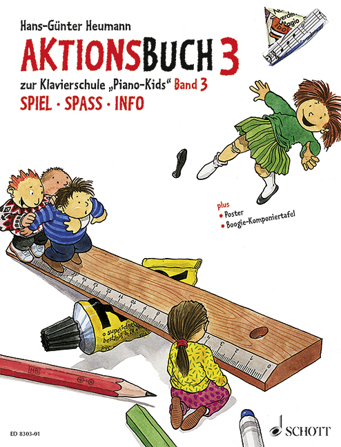 Cover: 9783795751678 | Piano Kids, Aktionsbuch. Bd.3 | Spiel, Spaß, Info | Andreas Schürmann