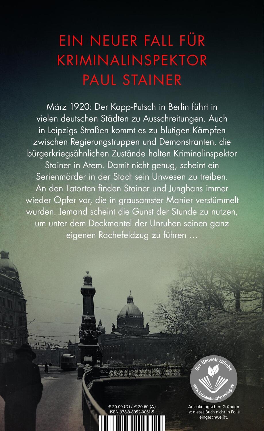 Rückseite: 9783805200615 | Engel des Todes | Historischer Leipzig-Krimi | Thomas Ziebula | Buch