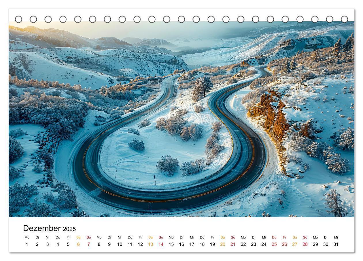 Bild: 9783383827754 | Straßen und Wege (Tischkalender 2025 DIN A5 quer), CALVENDO...