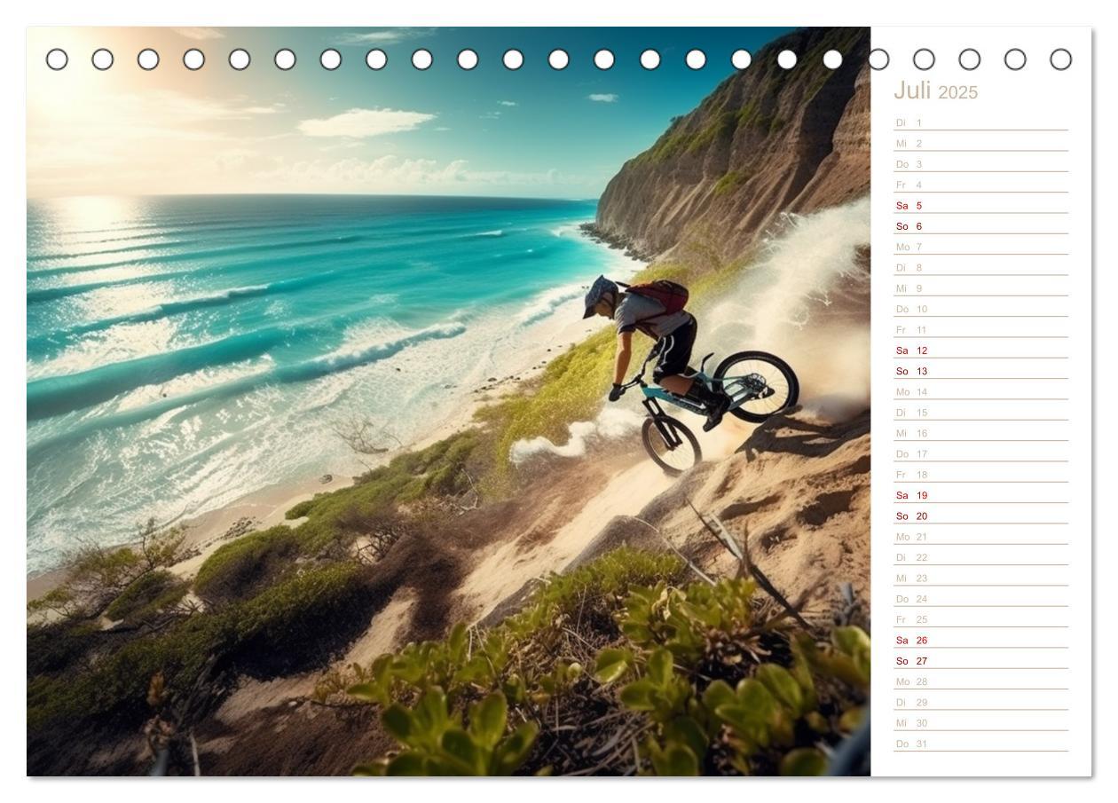 Bild: 9783383910425 | Mit dem Mountainbike durch die Welt (Tischkalender 2025 DIN A5...