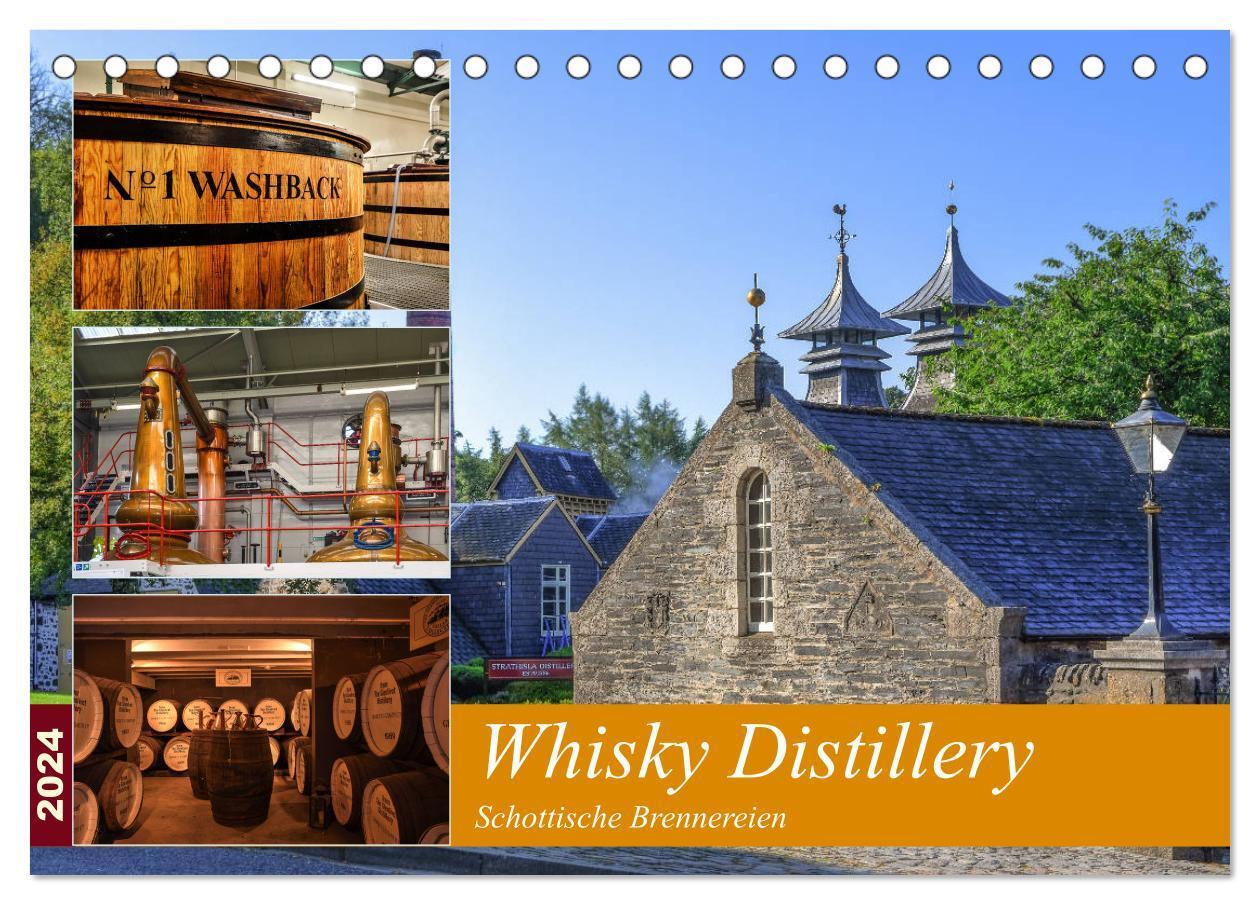 Cover: 9783675449350 | Whisky Distillery - Schottische Brennereien (Tischkalender 2024 DIN...