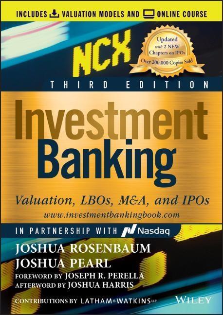 Cover: 9781119706182 | Investment Banking | Valuation, LBOs, M&A, and IPOs | Buch | Englisch