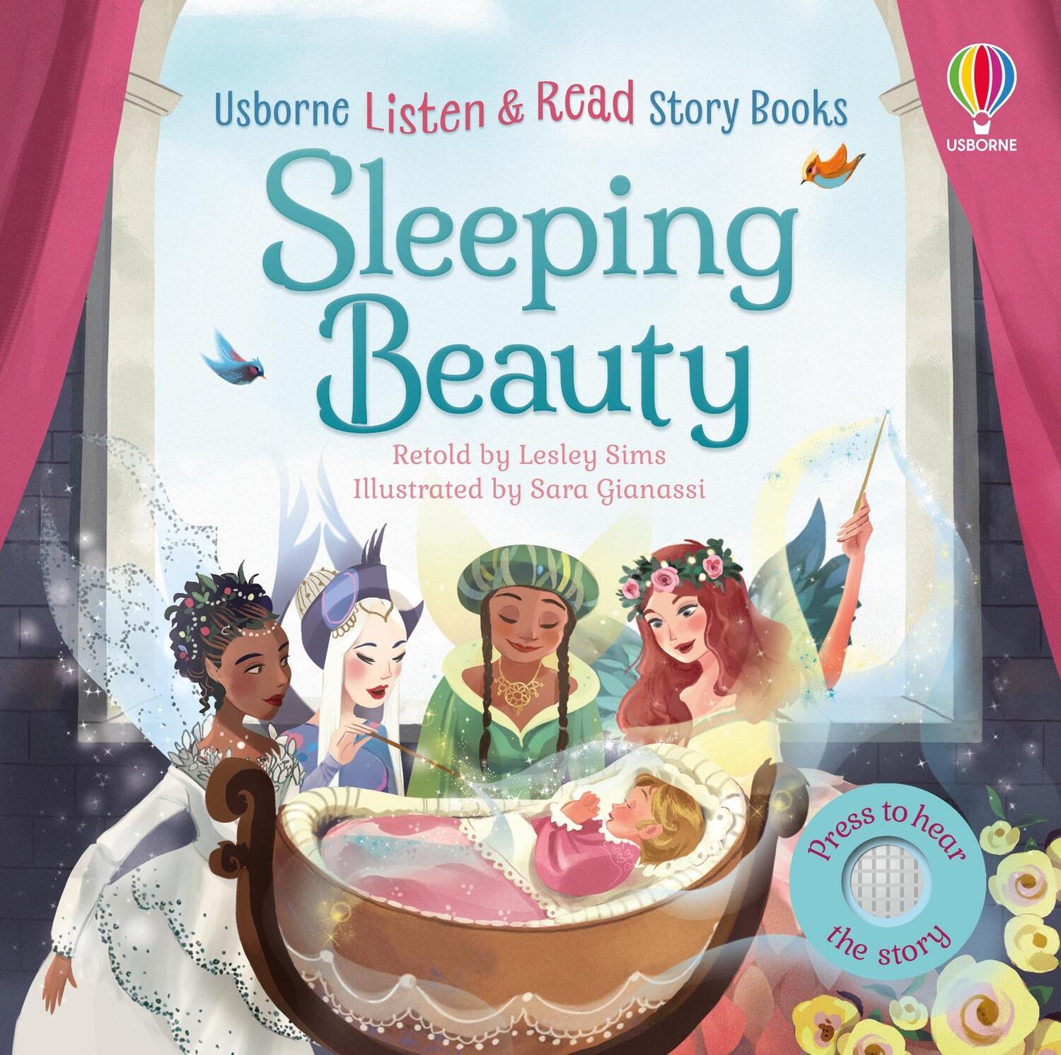 Cover: 9781803707679 | Listen and Read: Sleeping Beauty | Lesley Sims | Papp-Bilderbuch