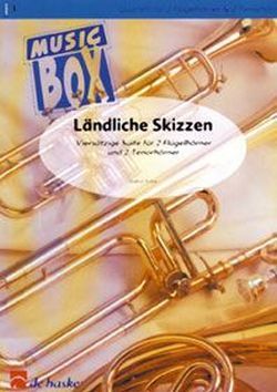 Cover: 9790035081044 | Stefan Rabe Ländliche Skizzen 2 Flugelhorns and 2 Baritones...