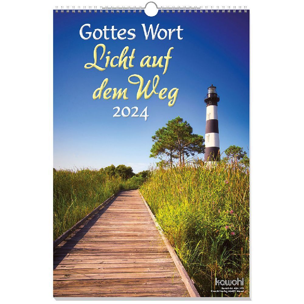 Cover: 9783754837047 | Gottes Wort - Licht auf dem Weg 2024 | Wandkalender | Kalender | 14 S.