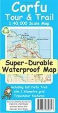Cover: 9781782750628 | Corfu Tour & Trail Super-Durable Map | David Brawn | (Land-)Karte