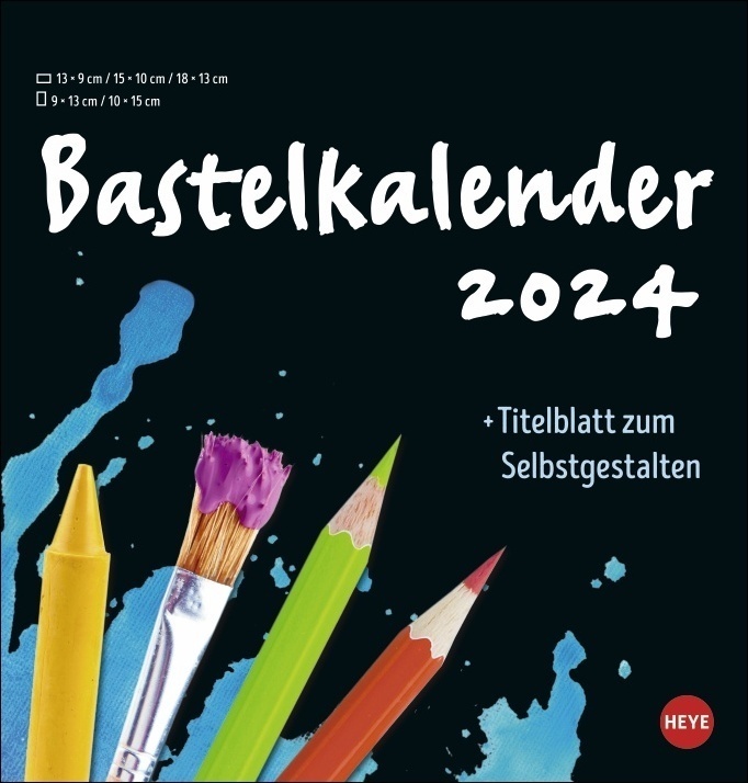 Cover: 9783756402007 | Bastelkalender 2024 schwarz mittel. Blanko-Kalender zum Basteln mit...