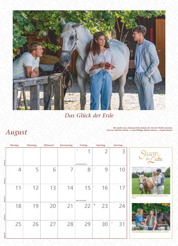 Bild: 4250809654003 | DUMONT - Sturm der Liebe 2025 Broschürenkalender, 42x29cm,...