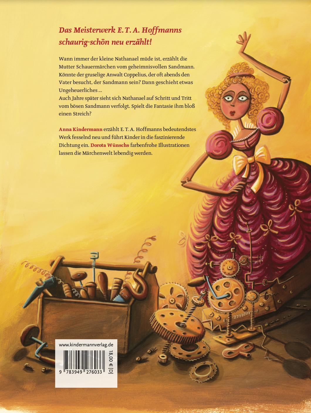 Rückseite: 9783949276033 | Der Sandmann | nach E. T. A. Hoffmann | Anna Kindermann (u. a.) | Buch