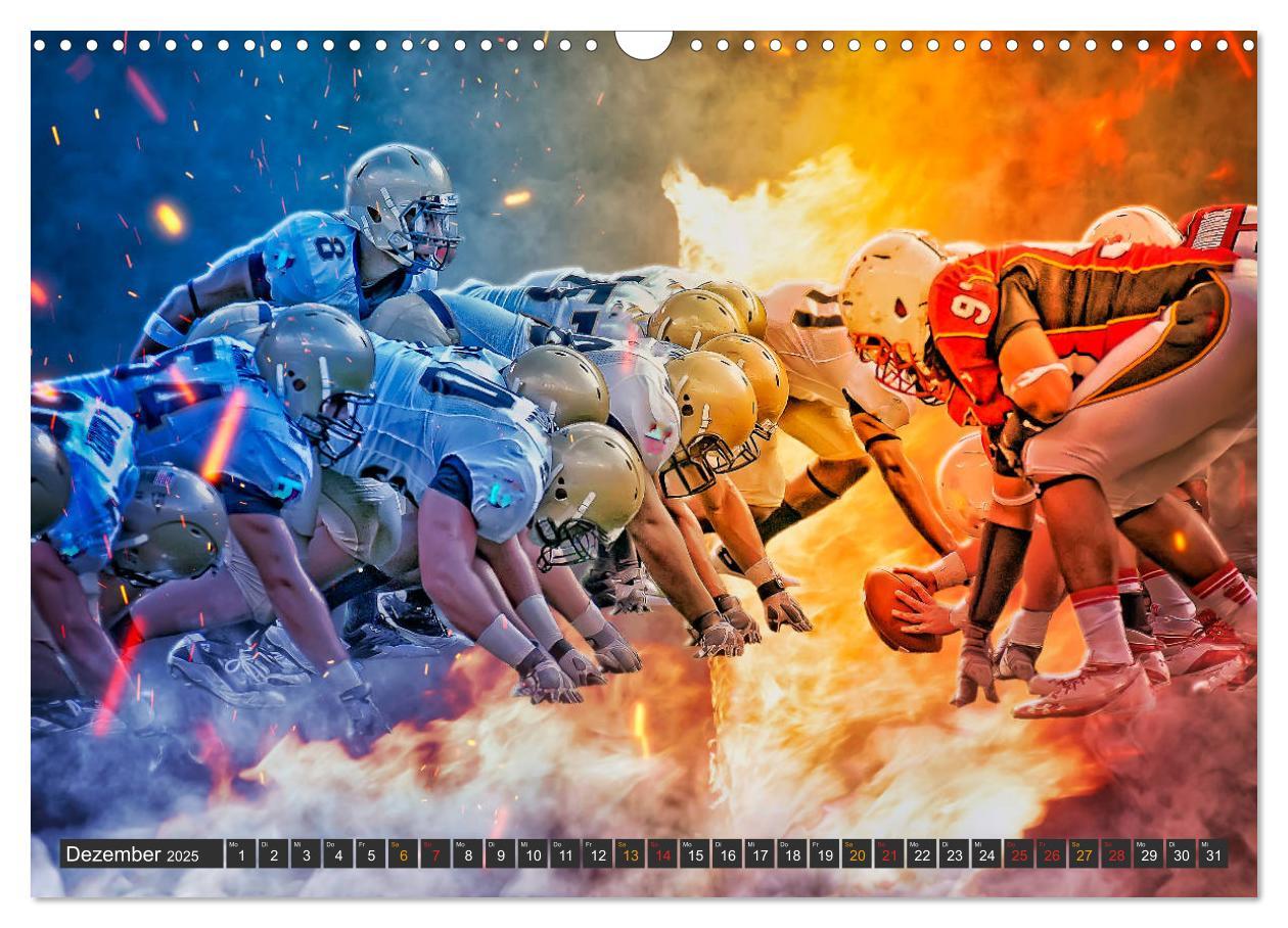 Bild: 9783435154913 | Faszination American Football (Wandkalender 2025 DIN A3 quer),...