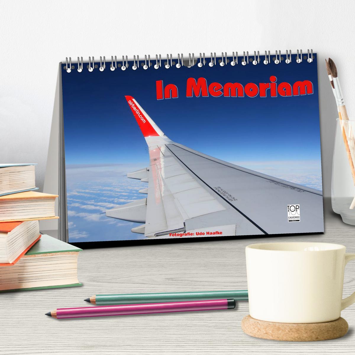 Bild: 9783435336937 | In Memoriam Air Berlin (Tischkalender 2025 DIN A5 quer), CALVENDO...