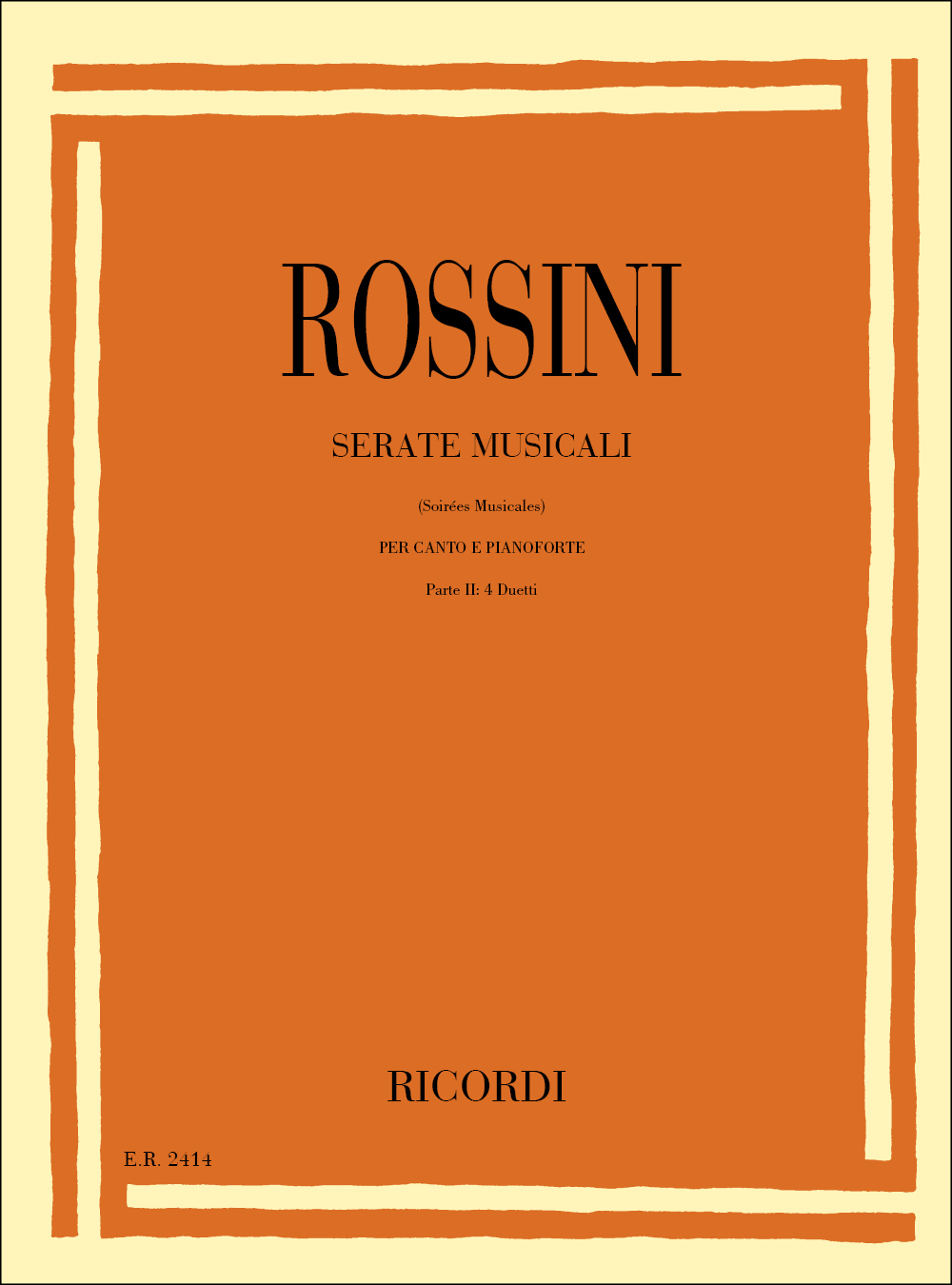 Cover: 9790041824147 | Serate Musicali - Volume 2 | Gioachino Rossini | Buch | 1984 | Ricordi