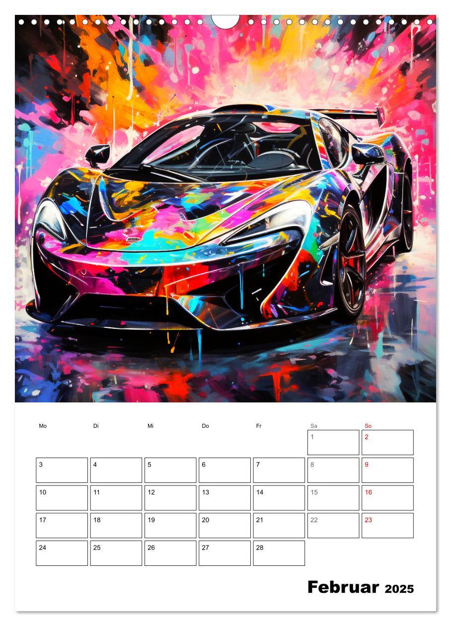 Bild: 9783435863266 | Sportauto Paintings (Wandkalender 2025 DIN A3 hoch), CALVENDO...