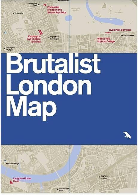 Cover: 9781912018833 | Brutalist London Map | Henrietta Billings | (Land-)Karte | Englisch